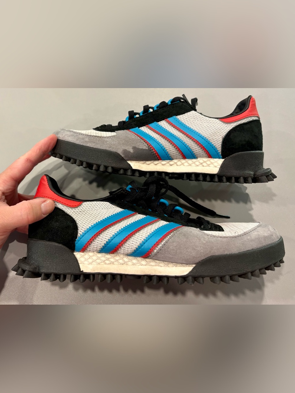 Adidas Marathon TR Low Top Sneaker B28134 Grey/Chalk White/Core Black M5.5/W7